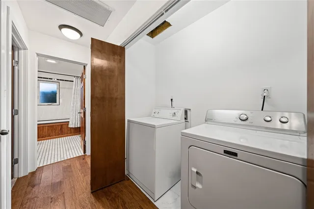 front view of a house with a trees