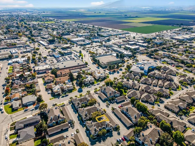 an aerial view of multiple house