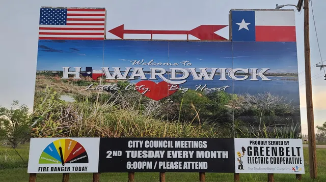 a view of sign board