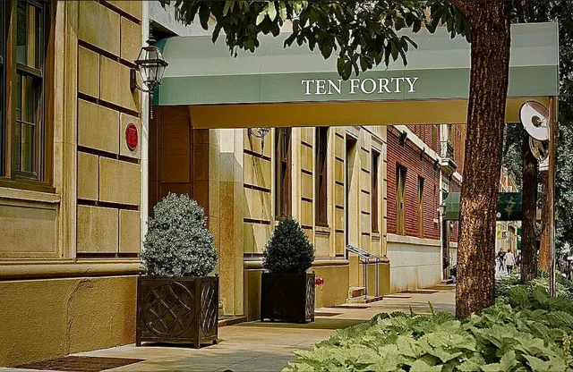 a view of a large window