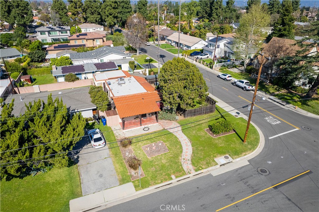 9855 La Rosa Drive Temple City, CA 91780 - Photo 23 of 39 an aerial view of a house with a garden and swimming pool