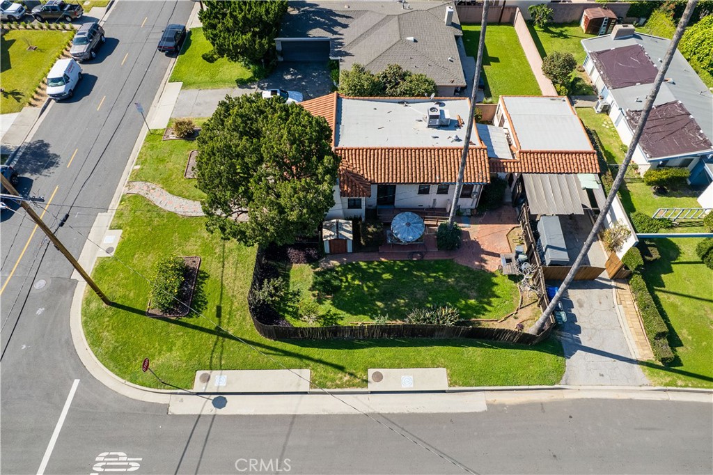 9855 La Rosa Drive Temple City, CA 91780 - Photo 28 of 39 an aerial view of a house with a garden and trees