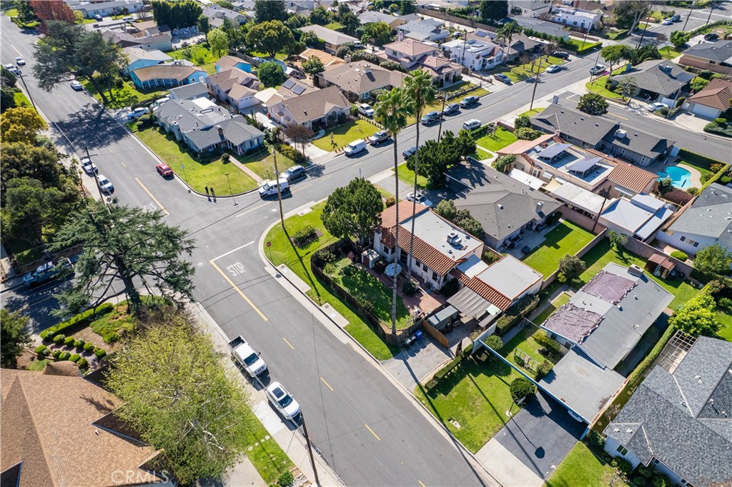 9855 La Rosa Drive Temple City, CA 91780 - Photo 33 of 39 an aerial view of residential houses with swimming pool