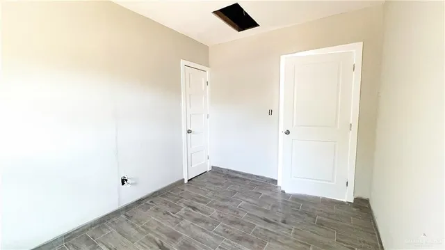 a view of an empty room