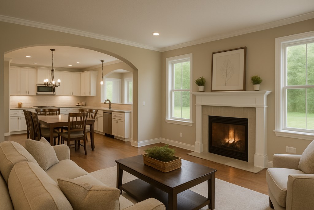 10 West Hawks Nest Road Blairsville, GA 30512 - Photo 2 of 40 a living room with furniture and a fireplace