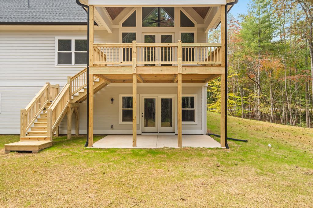 10 West Hawks Nest Road Blairsville, GA 30512 - Photo 30 of 40 a view of a house with a backyard