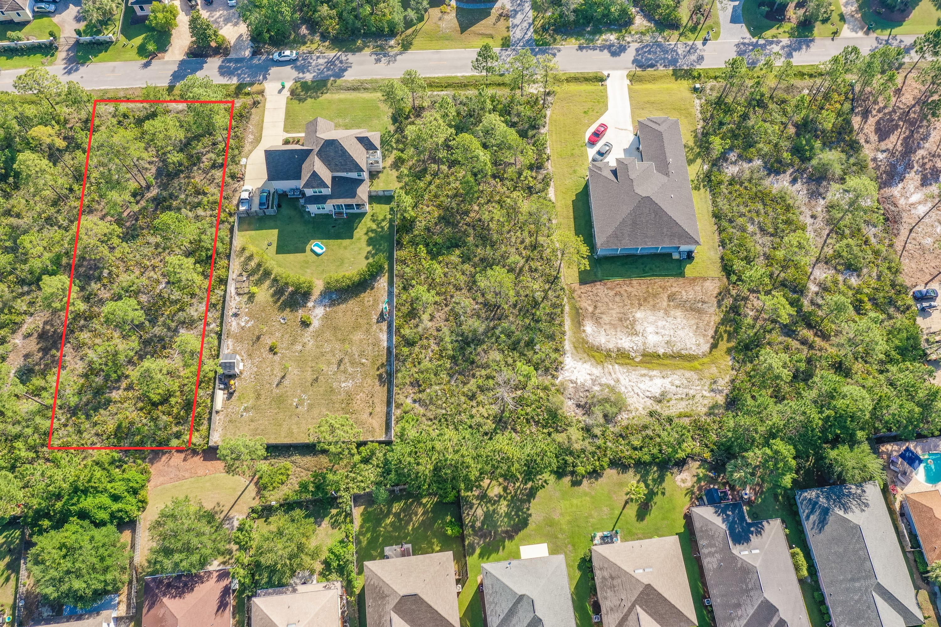 Lot 8 Driftwood Point Road Santa Rosa Beach, FL 32459 - Photo 4 of 13 an aerial view of residential house with outdoor space and swimming pool