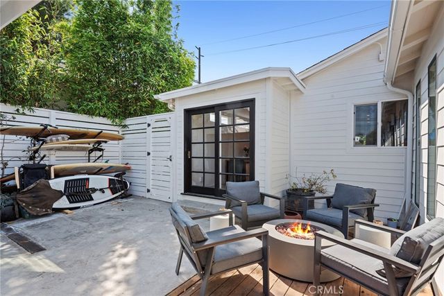 a outdoor space with patio furniture