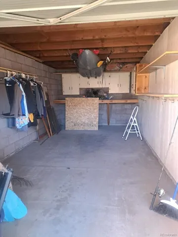 a view of storage and utility room