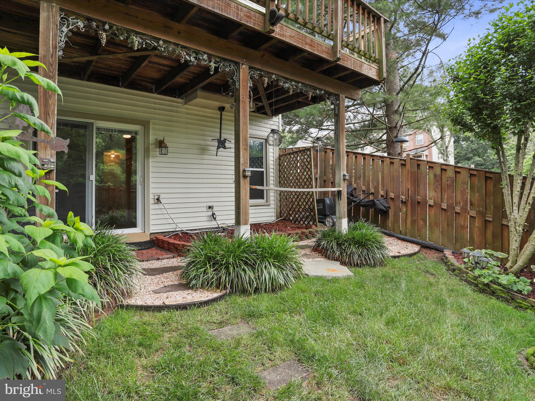 6910 Compton Valley Court Centreville, VA 20121 - Photo 30 of 37 a view of a backyard with plants and large trees