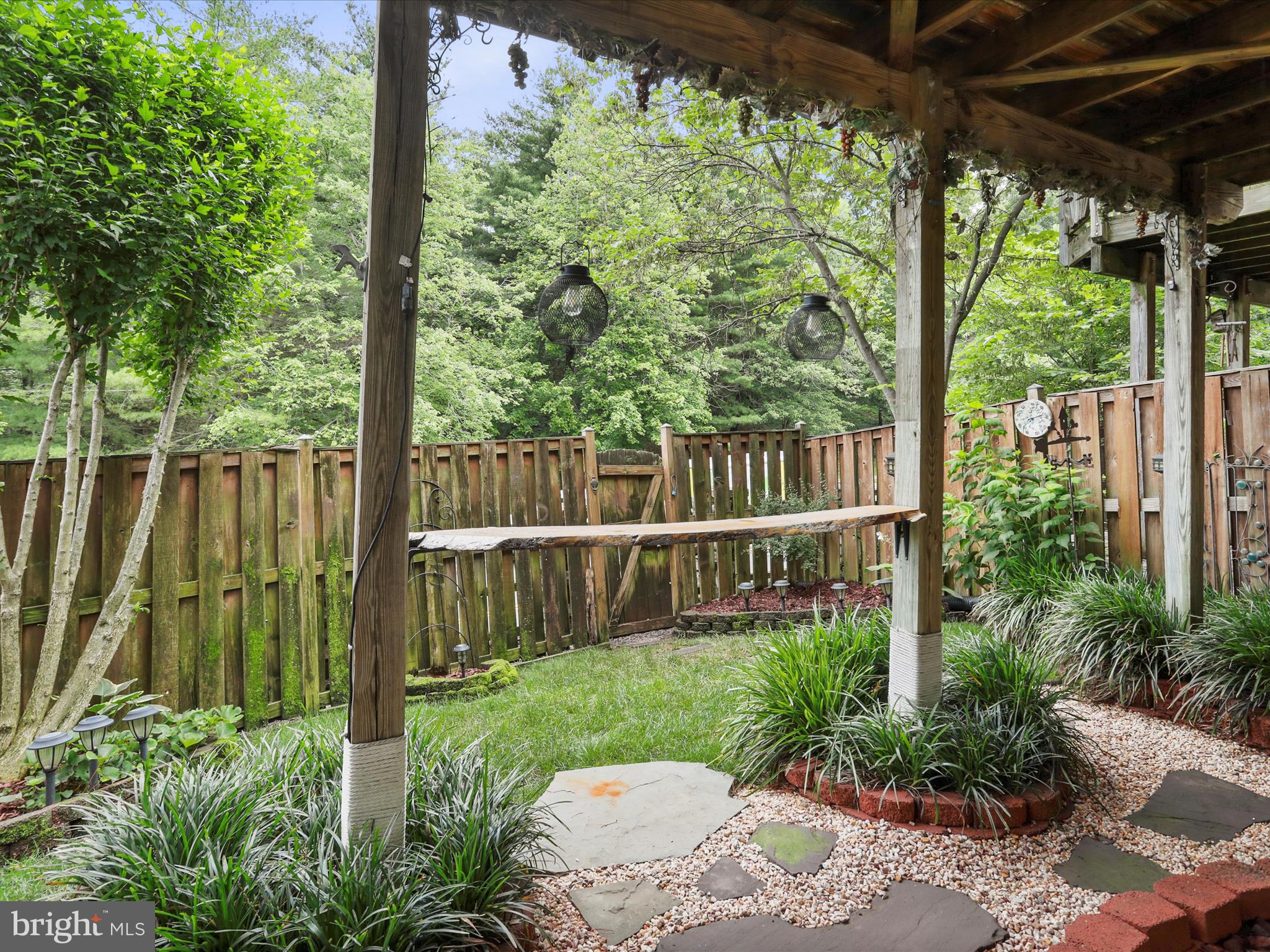 6910 Compton Valley Court Centreville, VA 20121 - Photo 31 of 37 a view of a backyard with plants and large trees