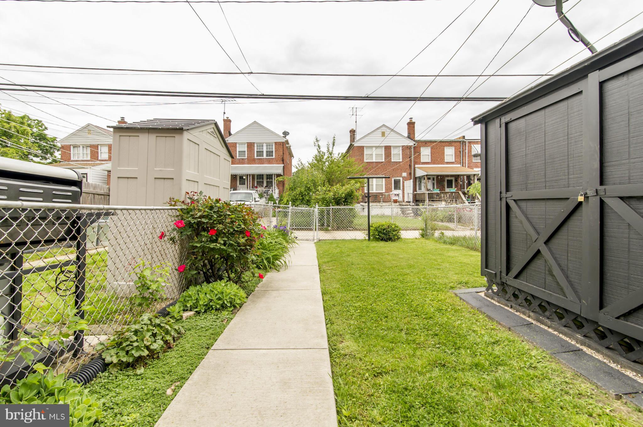 6906 Broening Road Dundalk, MD 21222 - Photo 29 of 29 a view of a back yard of the house and cars parked