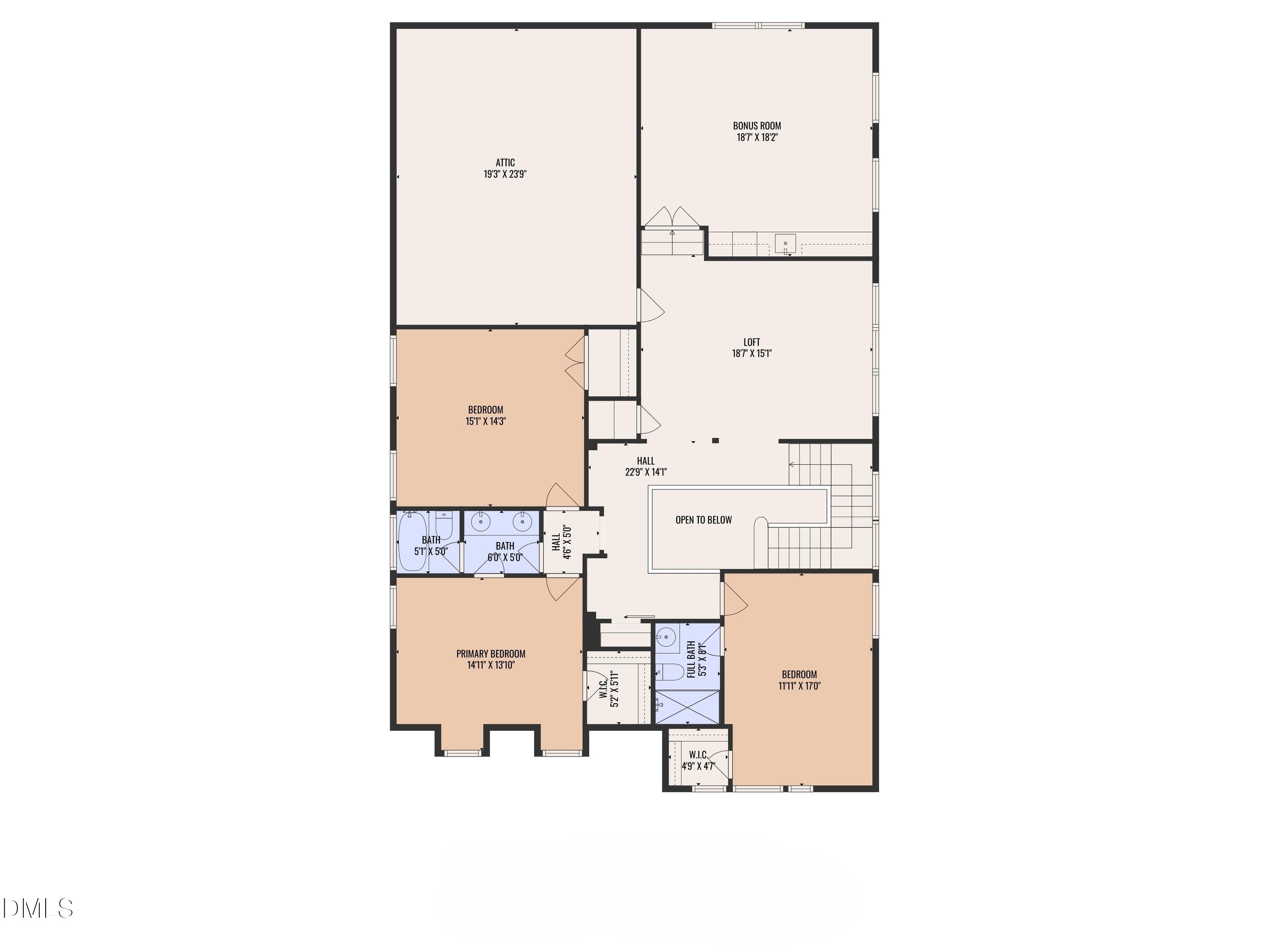 8121 Greys Landing Way Raleigh, NC 27615 - Photo 92 of 95 2nd_floor_8121_greys_landing_way_raleigh