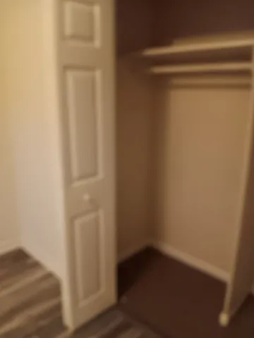 a small space with wooden floor