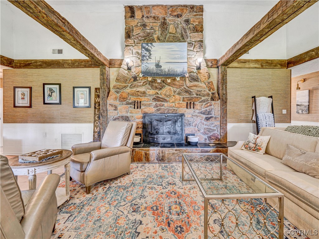 2632 Paisley Road Gretna, VA 24557 - Photo 12 of 49 a living room with furniture and a rug