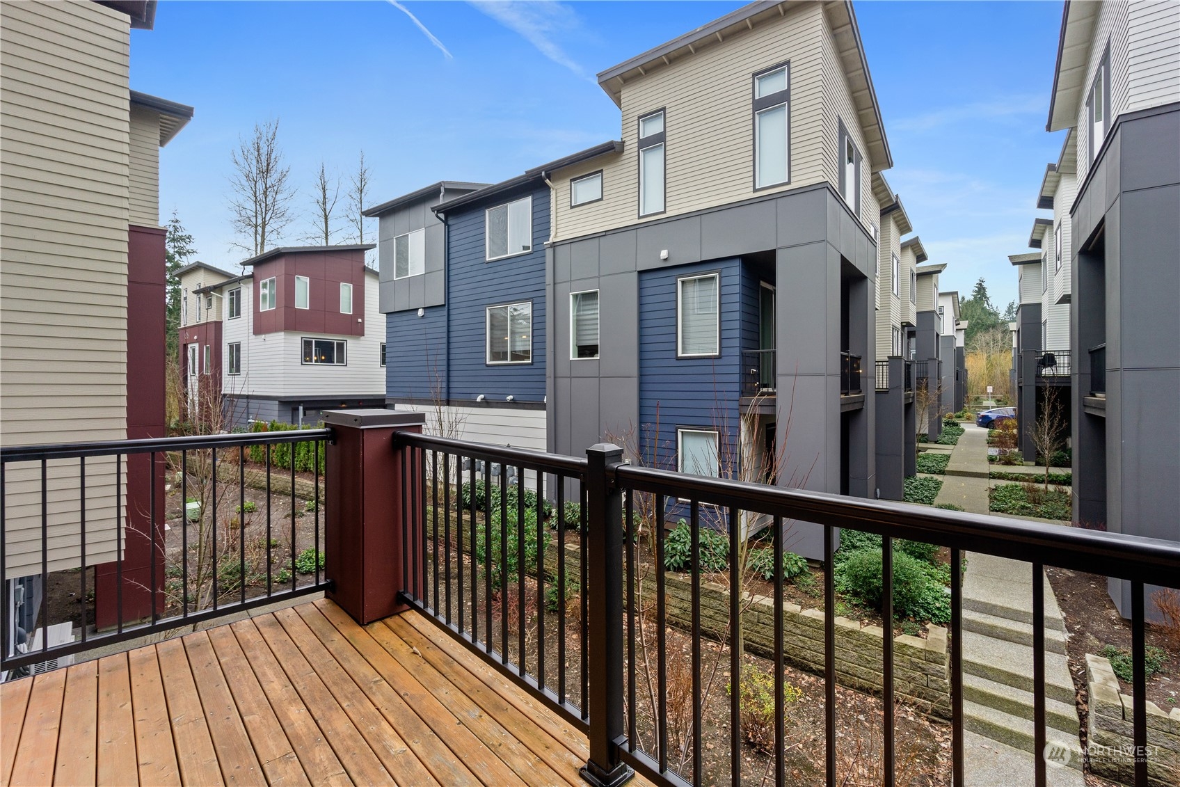 23802 7th Avenue Southeast, Unit C Bothell, WA 98021 - Photo 12 of 28 a view of a brick building from a balcony