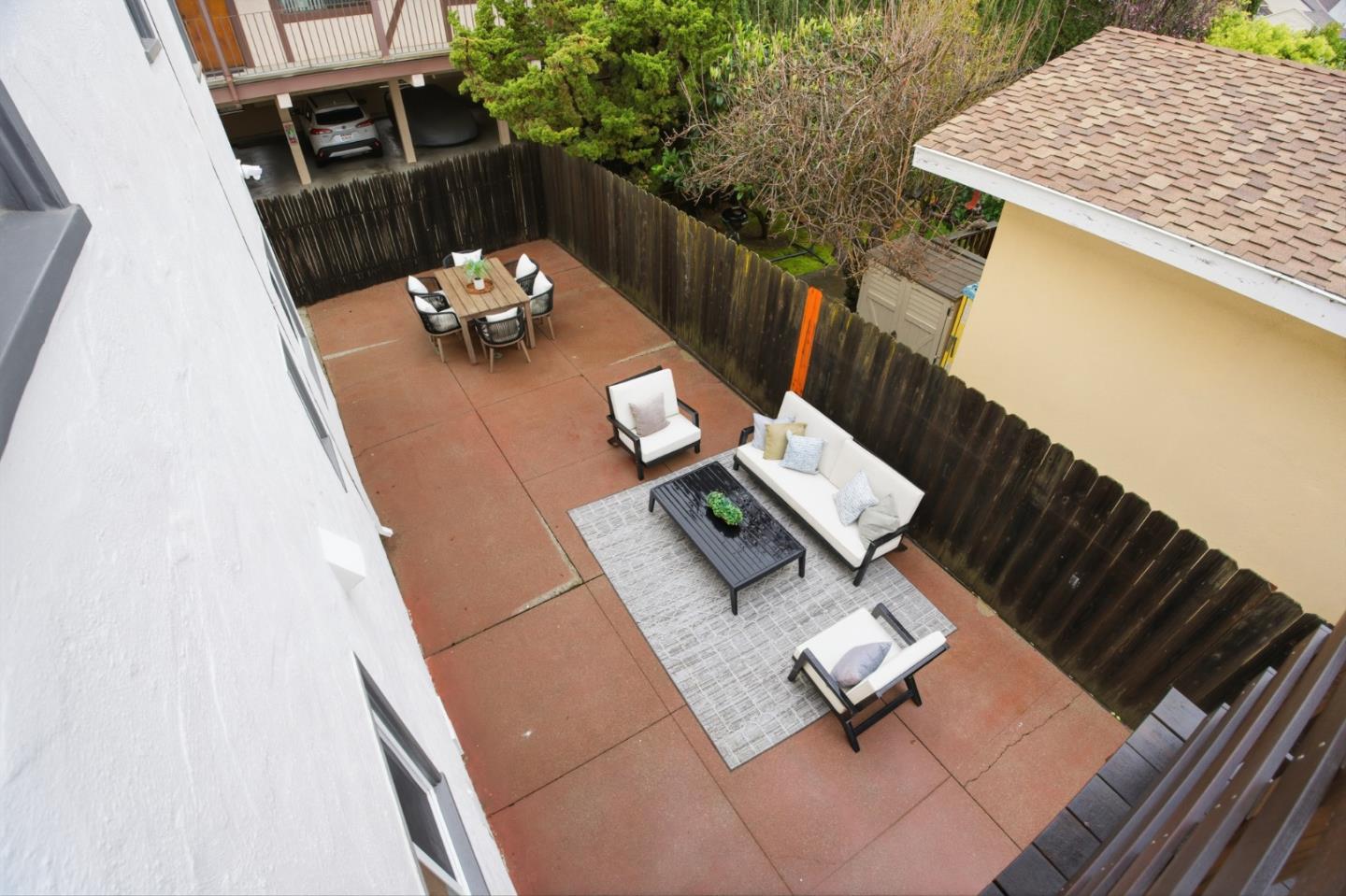 200 Anita Road Burlingame, CA 94010 - Photo 31 of 50 a roof deck view with a seating space