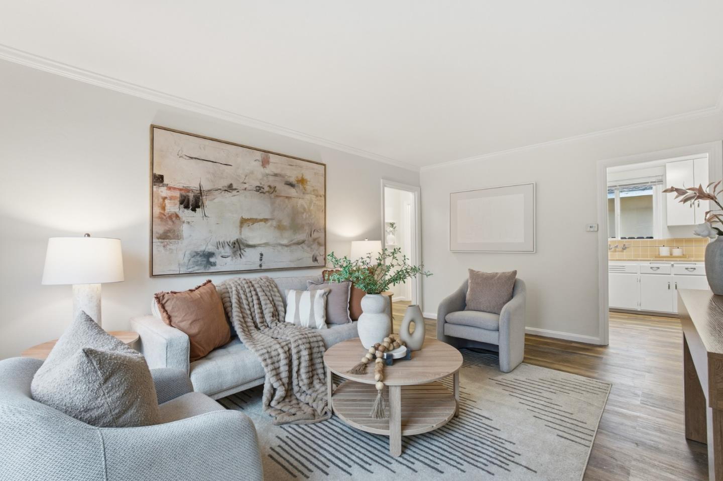 200 Anita Road Burlingame, CA 94010 - Photo 7 of 50 a living room with furniture and wooden floor