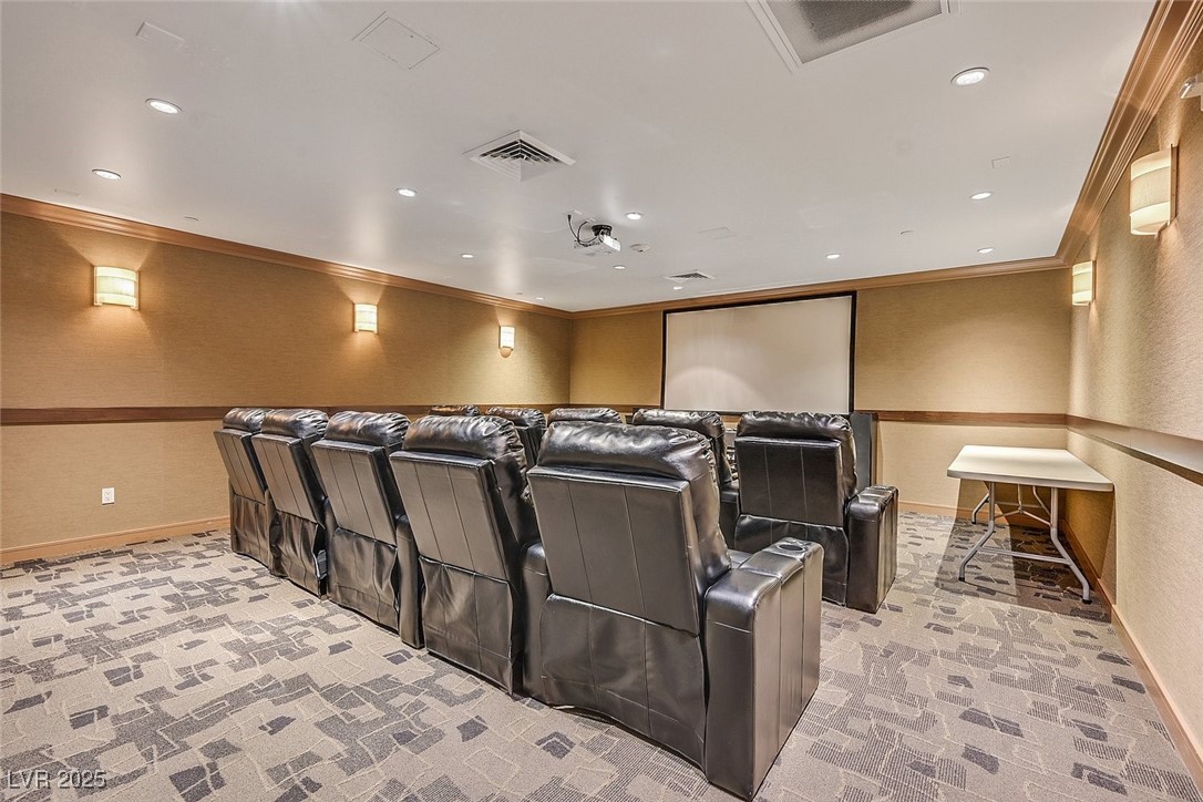 8255 South Las Vegas Boulevard, Unit 1812 Las Vegas, NV 89123 - Photo 35 of 43 Cinema room featuring luxurious seating for a private viewing