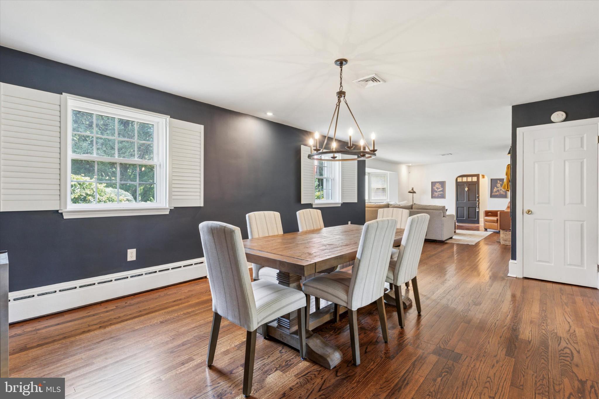 3029 Arch Road Norristown, PA 19401 - Photo 5 of 27 a view of a dining room with furniture window and wooden floor
