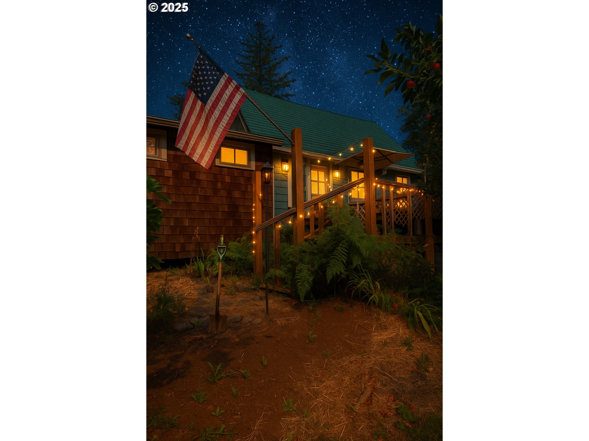 a view of outdoor space and porch