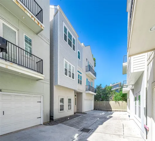 a view of a building with a street