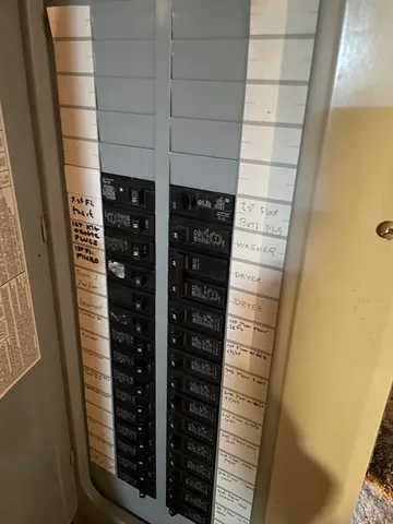 a close up view of electric board