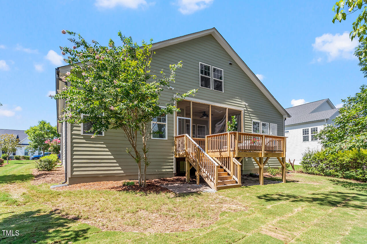 116 Ferrell Road West Apex, NC 27523 - Photo 35 of 45 Ferrell Rd back of home shot 2