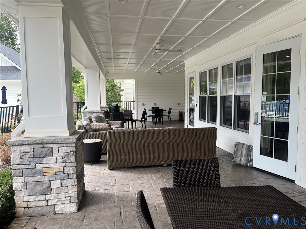 7430 East Danube Loop New Kent, VA 23124 - Photo 22 of 27 Patio of Clubhouse