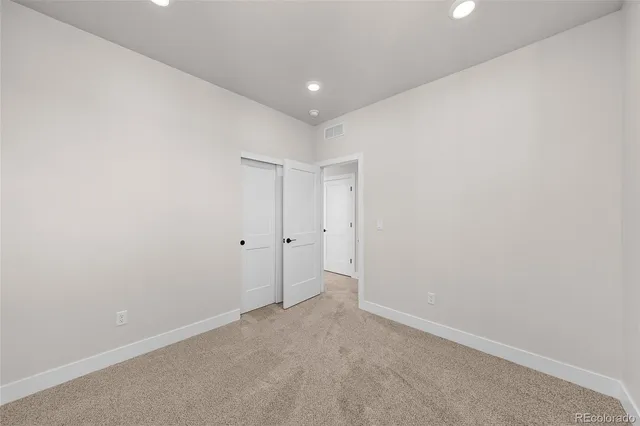 a view of an empty room