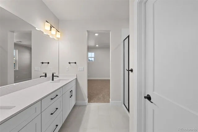 a view of a balcony with wooden floor