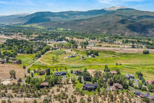 a view of a city with a mountain