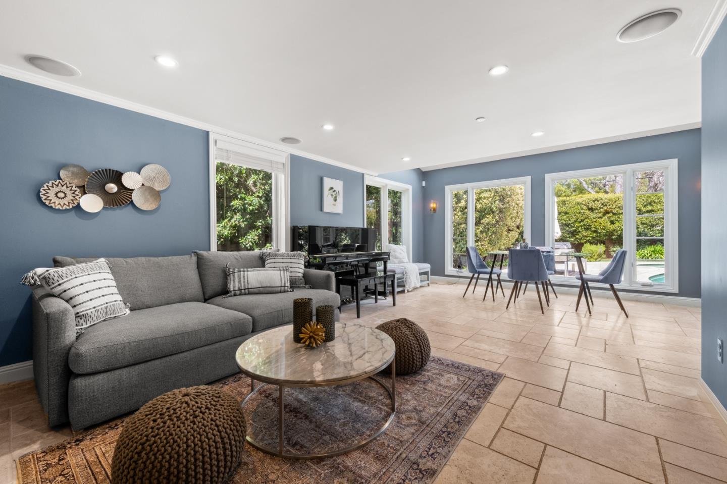 1536 Eastmoor Road Burlingame, CA 94010 - Photo 21 of 70 a living room with furniture and a large window