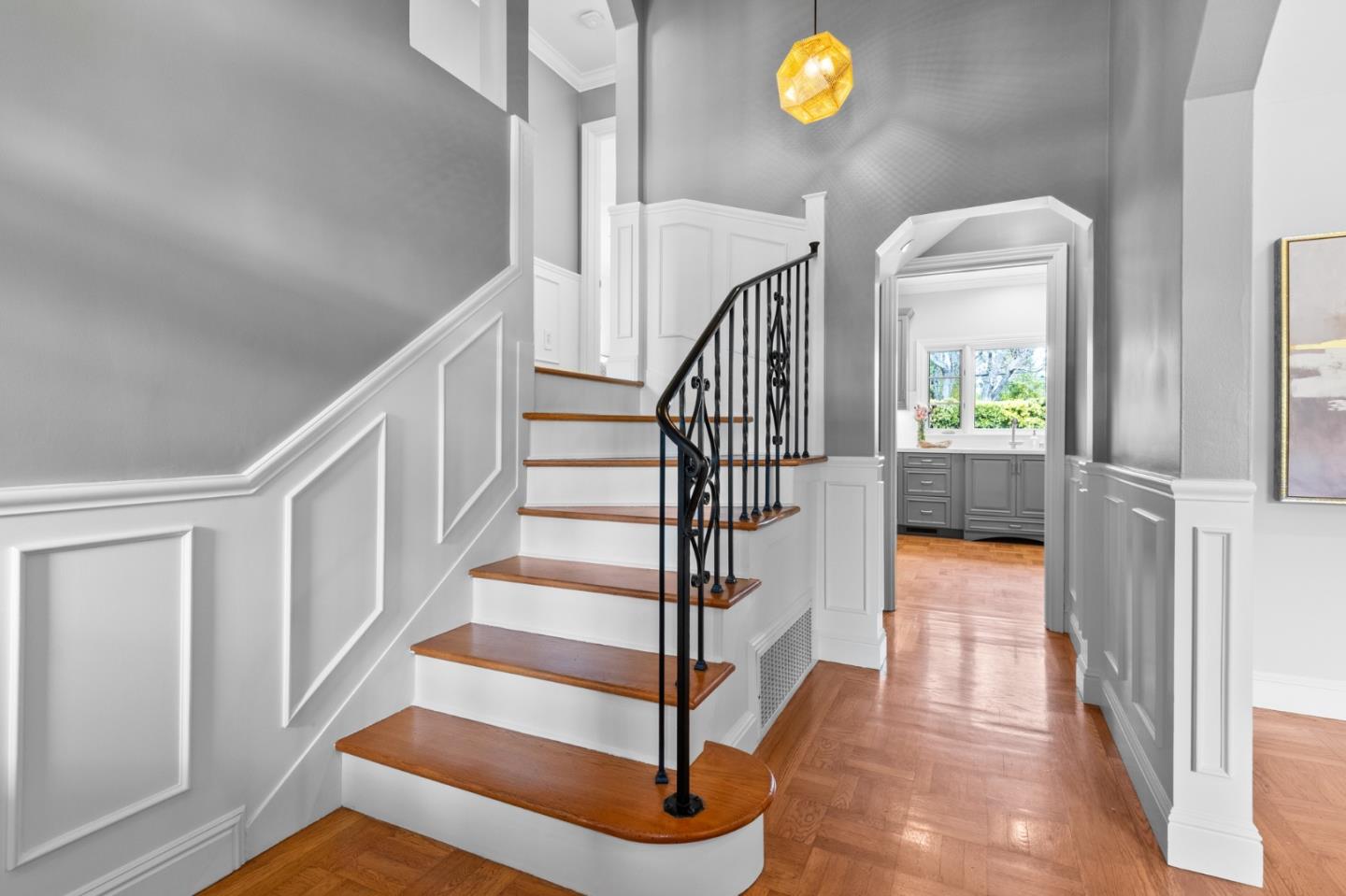 1536 Eastmoor Road Burlingame, CA 94010 - Photo 4 of 70 a view of entryway and hall with wooden floor