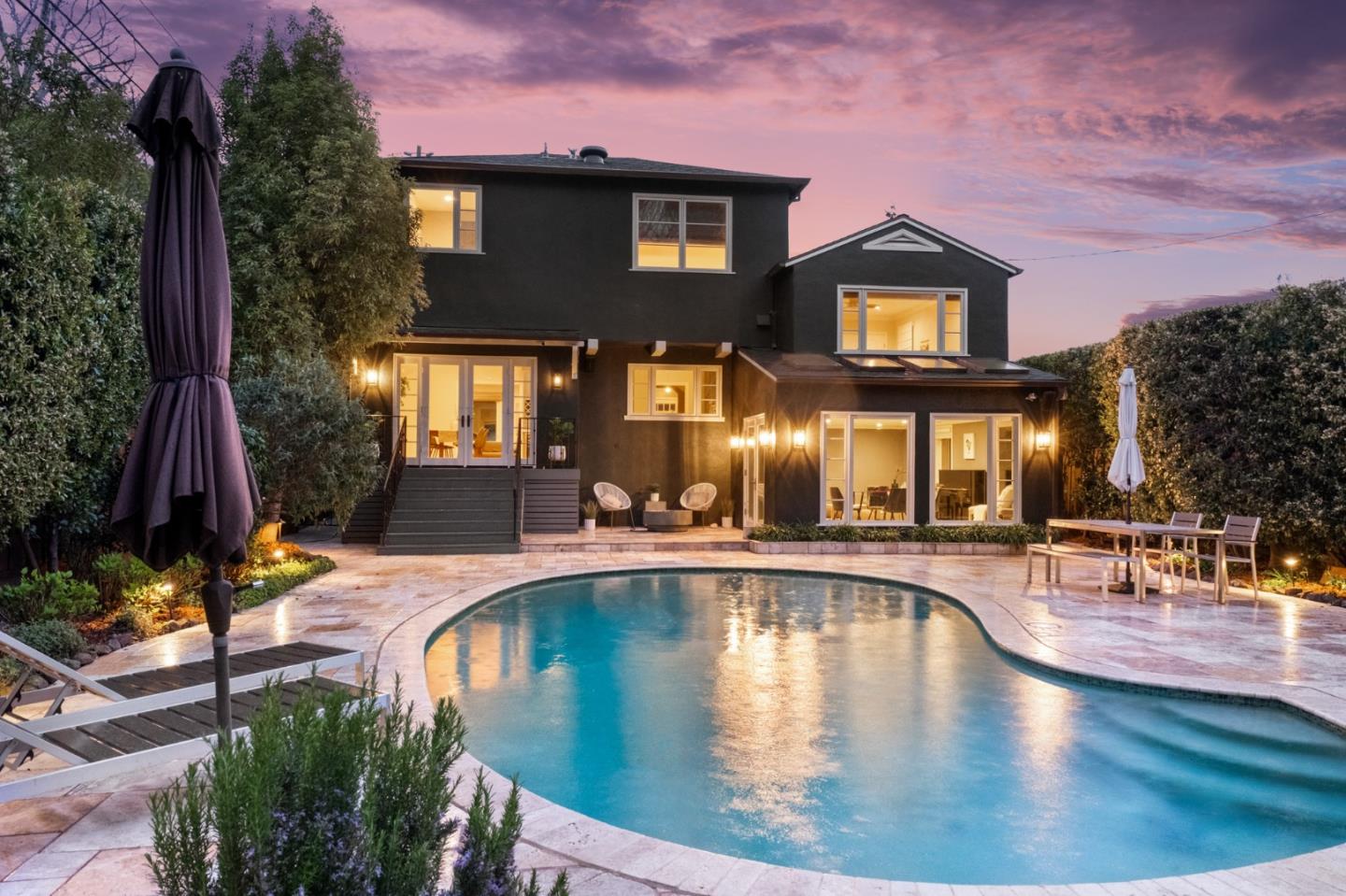 1536 Eastmoor Road Burlingame, CA 94010 - Photo 53 of 70 a swimming pool view with a outdoor seating