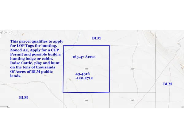 $65,000 | Browns Valley Road, Unit TL 1402, Christmas Valley, OR 97641