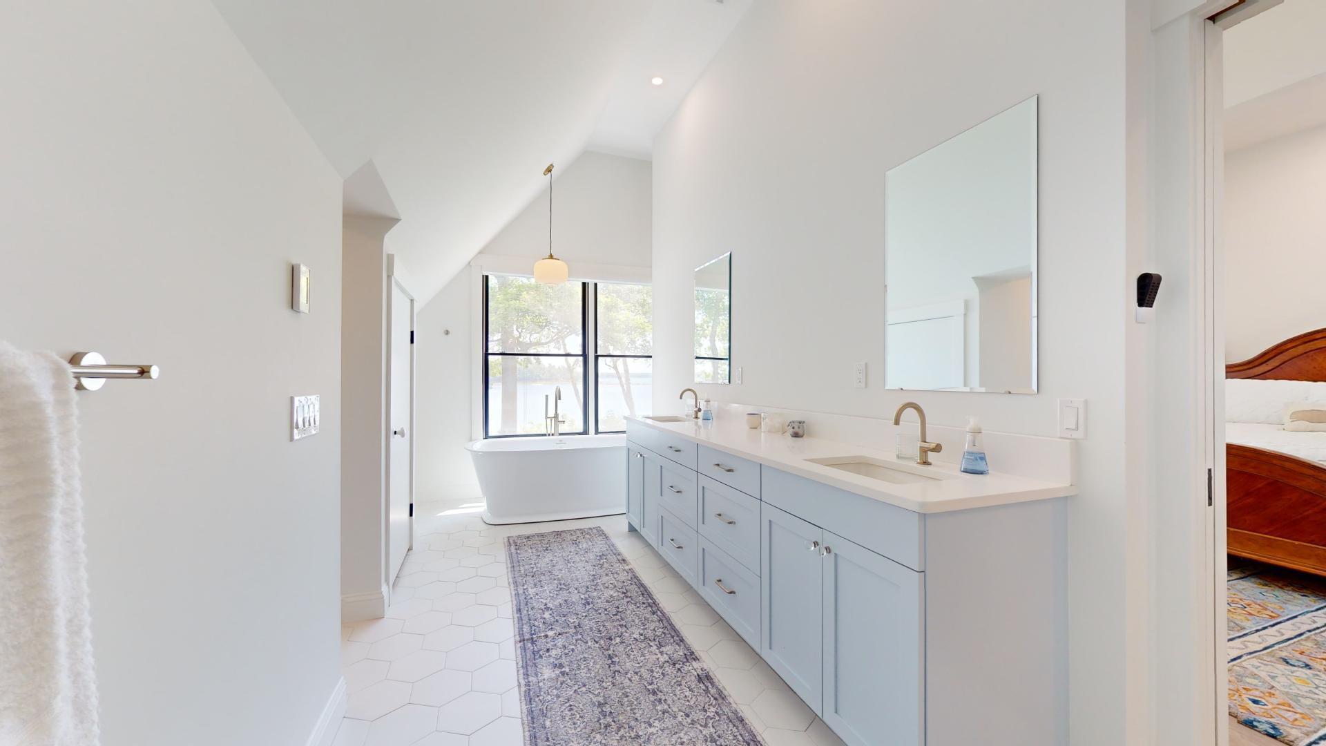 7 Merganser Way Freeport, ME 04032 - Photo 34 of 45 Primary bathroom with view to the bay