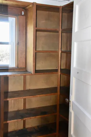 a room with storage and utility