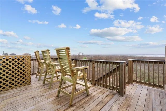a view of balcony deck and patio