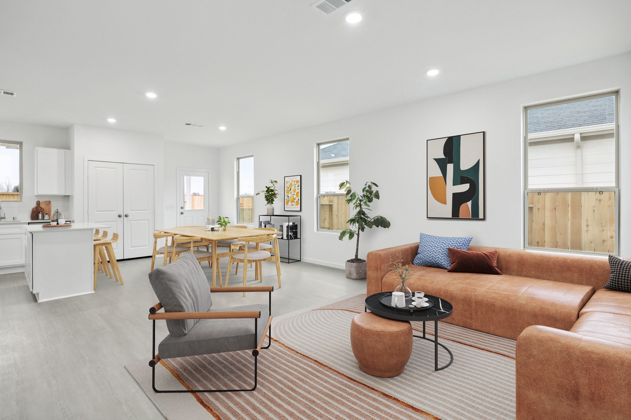 414 Point Nemo Street Crosby, TX 77532 - Photo 32 of 50 a living room with furniture and kitchen view