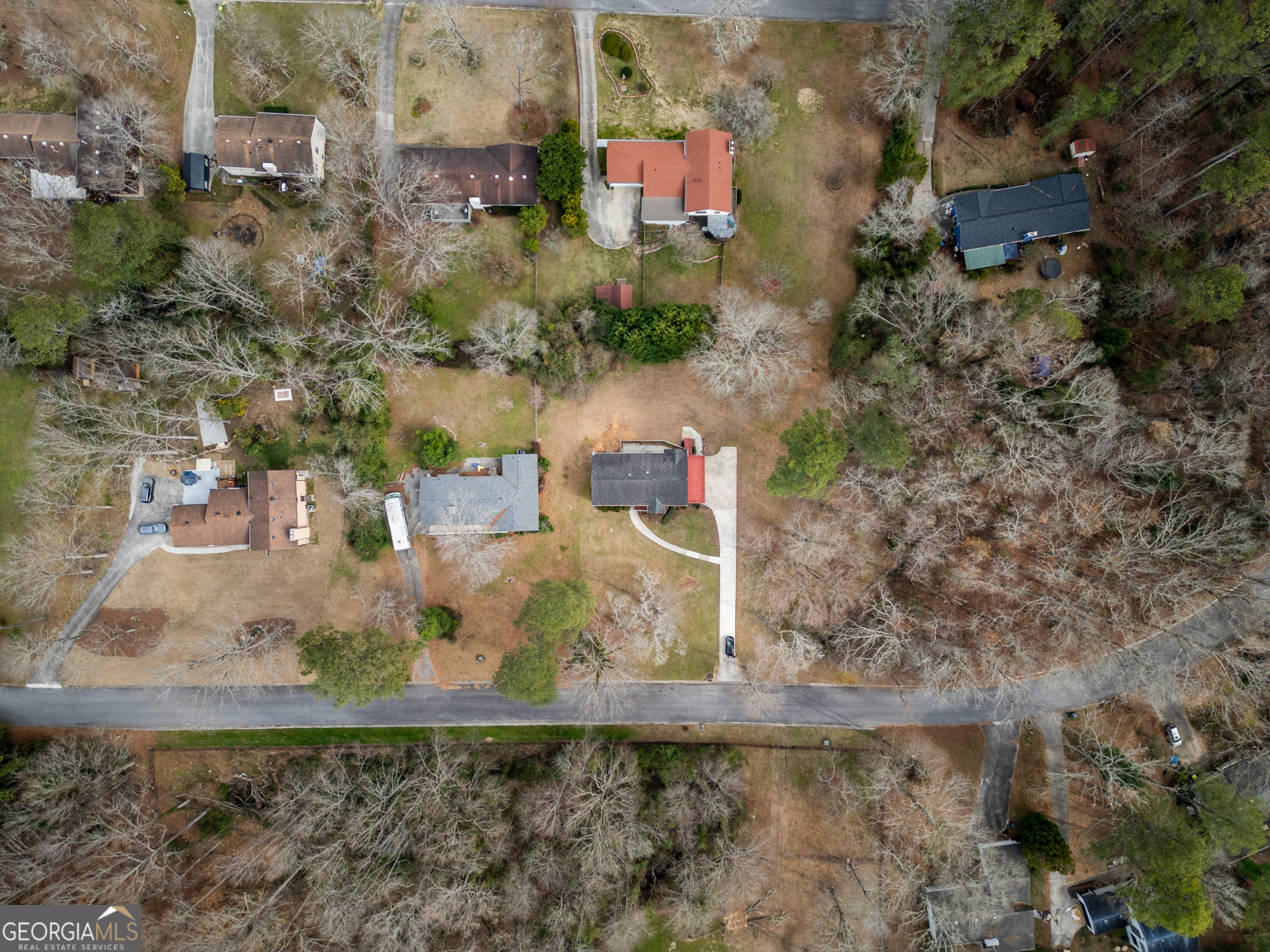 1766 Laurel Ridge Drive Southwest Conyers, GA 30094 - Photo 58 of 61 an aerial view of residential house with outdoor space