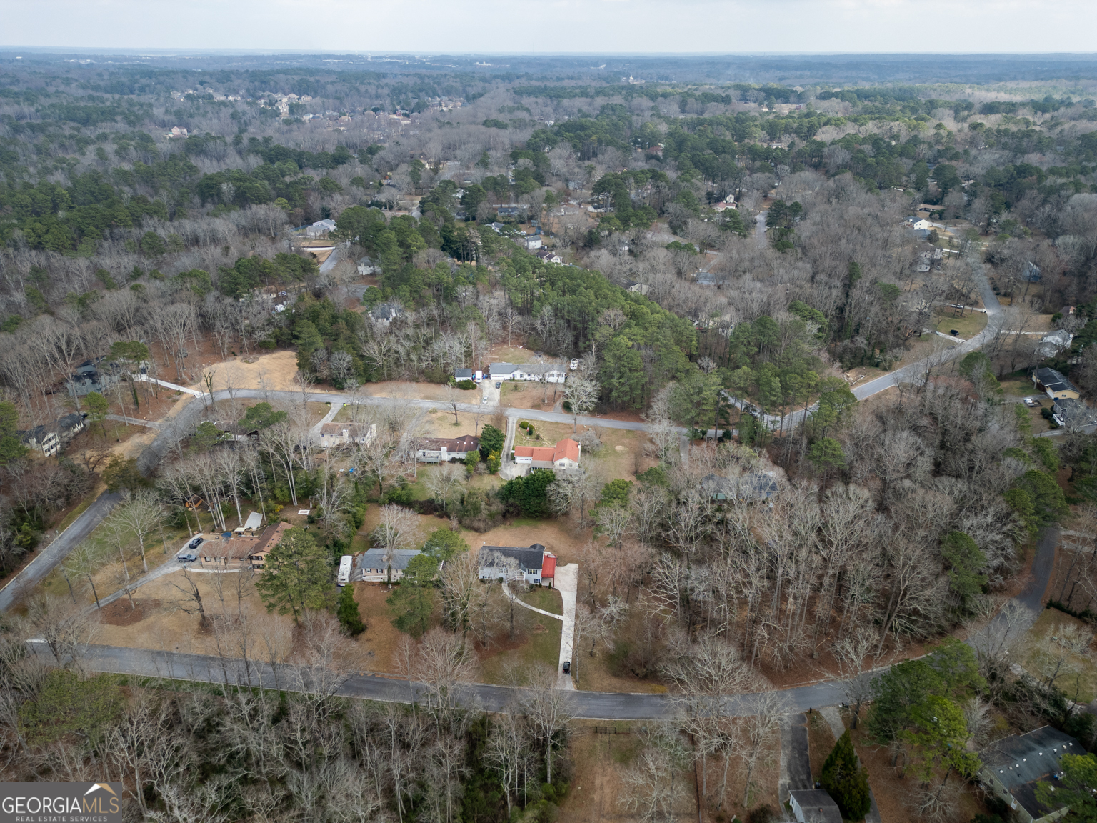 1766 Laurel Ridge Drive Southwest Conyers, GA 30094 - Photo 59 of 61 an aerial view of a houses with a yard