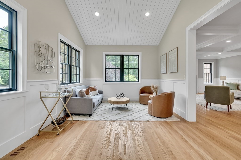 6 Park Street Lexington, MA 02421 - Photo 22 of 42 a living room with furniture and wooden floor
