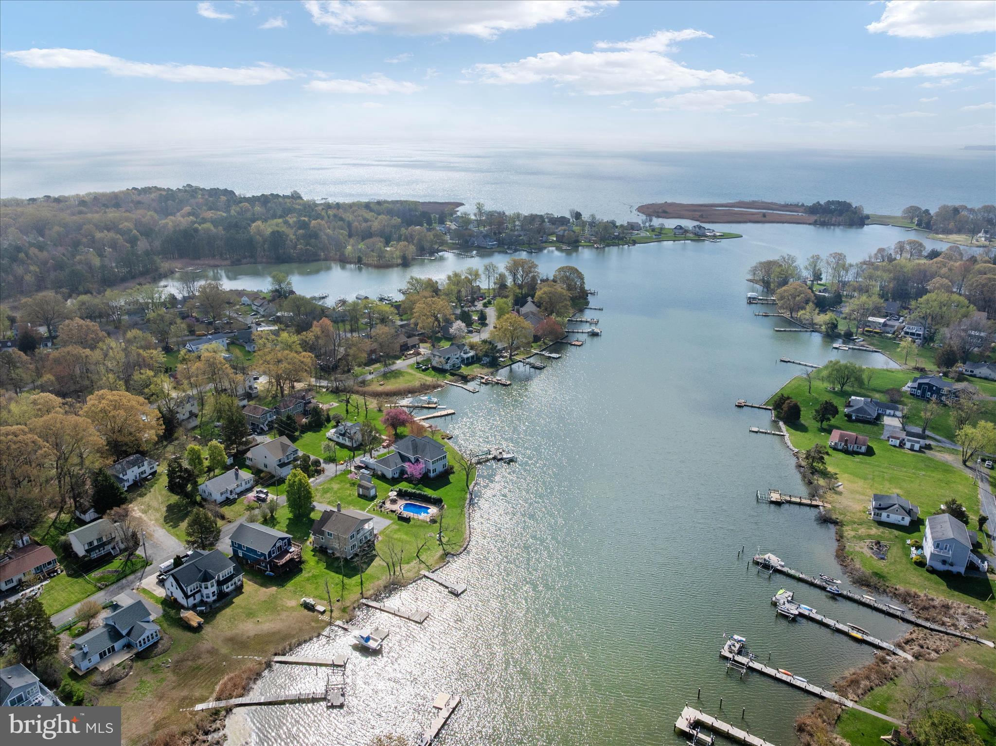 5936 Sneed Drive Deale, MD 20751 - Photo 42 of 59 an aerial view of a house with a lake view