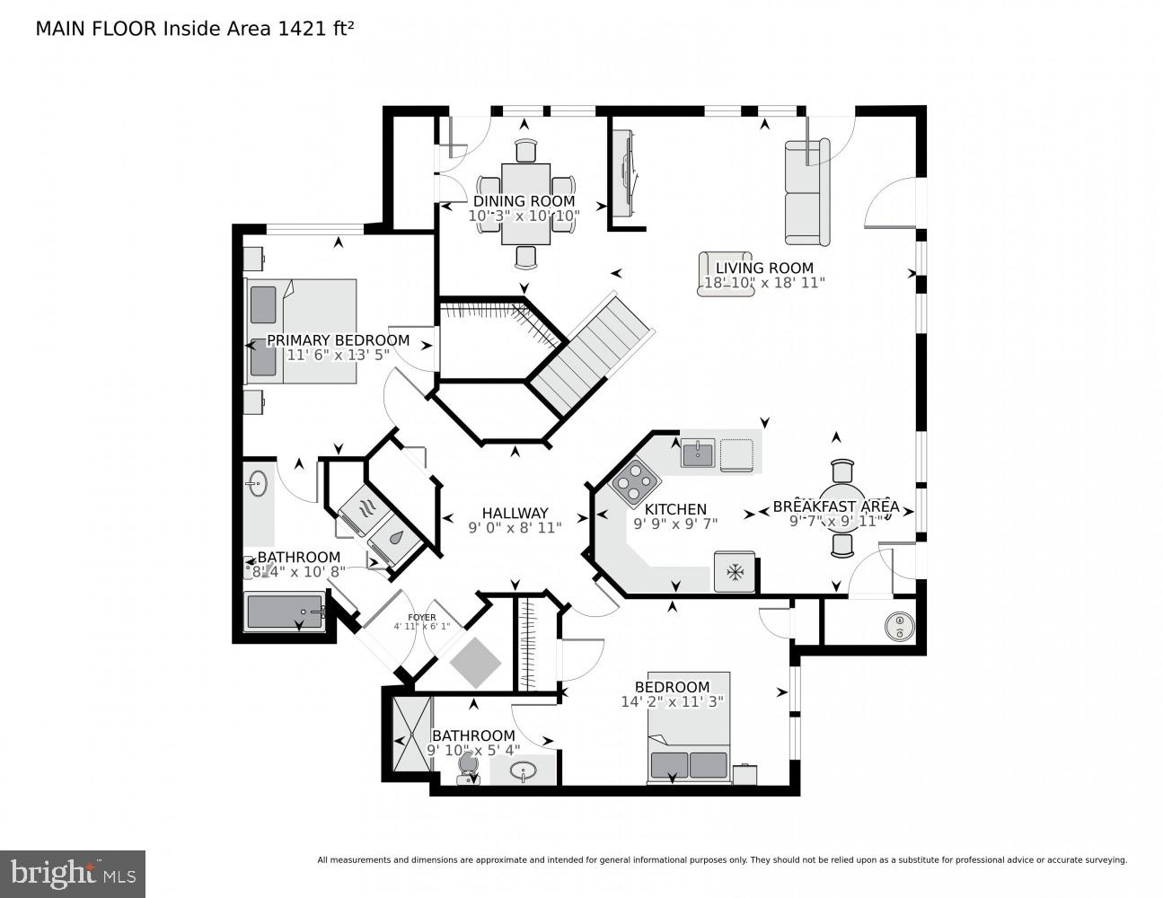 12000 Market Street, Unit 490 Reston, VA 20190 - Photo 33 of 35 Main Level Floor Plan