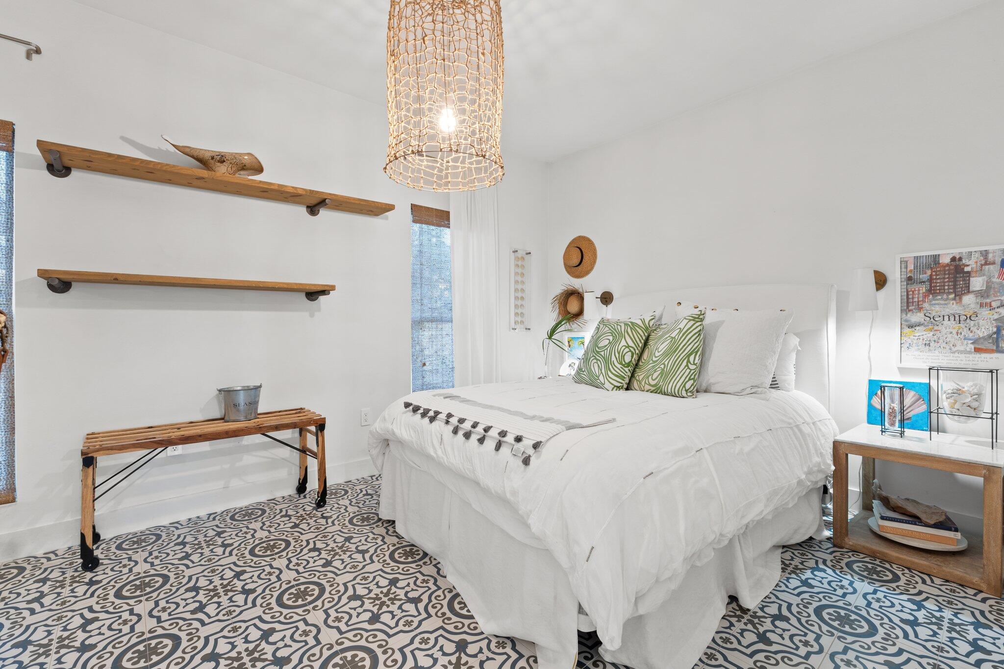 58 Cottage Way, Unit 6 Inlet Beach, FL 32461 - Photo 14 of 60 a bedroom with a bed and a dresser in it