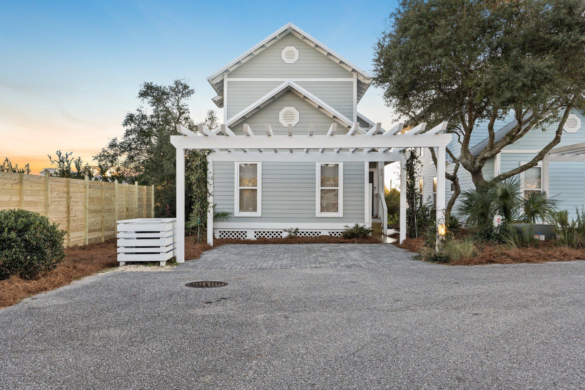 58 Cottage Way, Unit 6 Inlet Beach, FL 32461 - Photo 46 of 60 a view of a house with a garden and plants