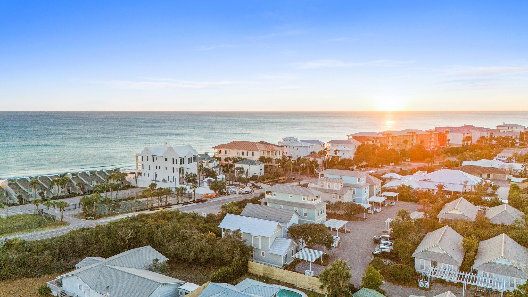 58 Cottage Way, Unit 6 Inlet Beach, FL 32461 - Photo 57 of 60 an aerial view of residential building and ocean