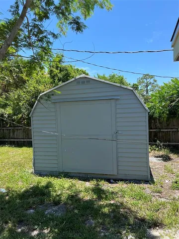 a backyard of a house