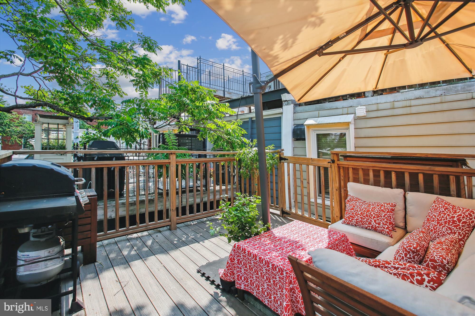 1725 Willard Street Northwest, Unit 3 Washington, DC 20009 - Photo 25 of 32 a view of a wooden deck with furniture